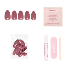 Load image into Gallery viewer, Fall Mauve Press-On Nails | Fall Solids | Short Oval
