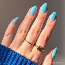 Load image into Gallery viewer, Soft Blue Press-On Nails | Short Almond Solid Nail
