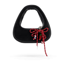 Load image into Gallery viewer, The Halo Bow Vegan Leather Charmed Clutch Bag
