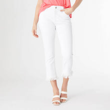 Load image into Gallery viewer, OMG ZoeyZip Straight Leg Crop with Bottom Fringe
