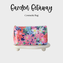 Load image into Gallery viewer, Waterproof Cosmetic Case PVC Make up Bag Garden Getaway
