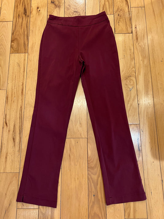 Burgundy Straight Leg Pant