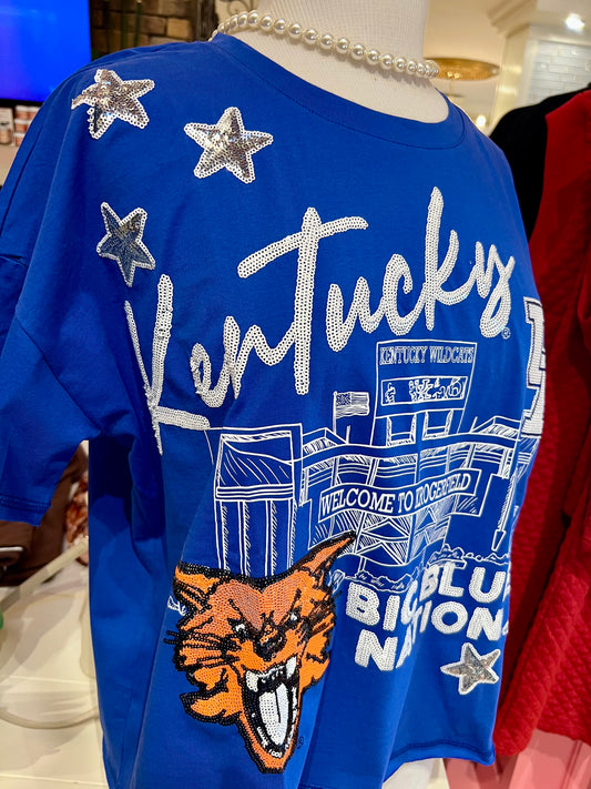 The Fourth Quarter Sequin Tee | Kentucky