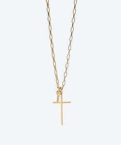 Cross and Mini Key Necklace