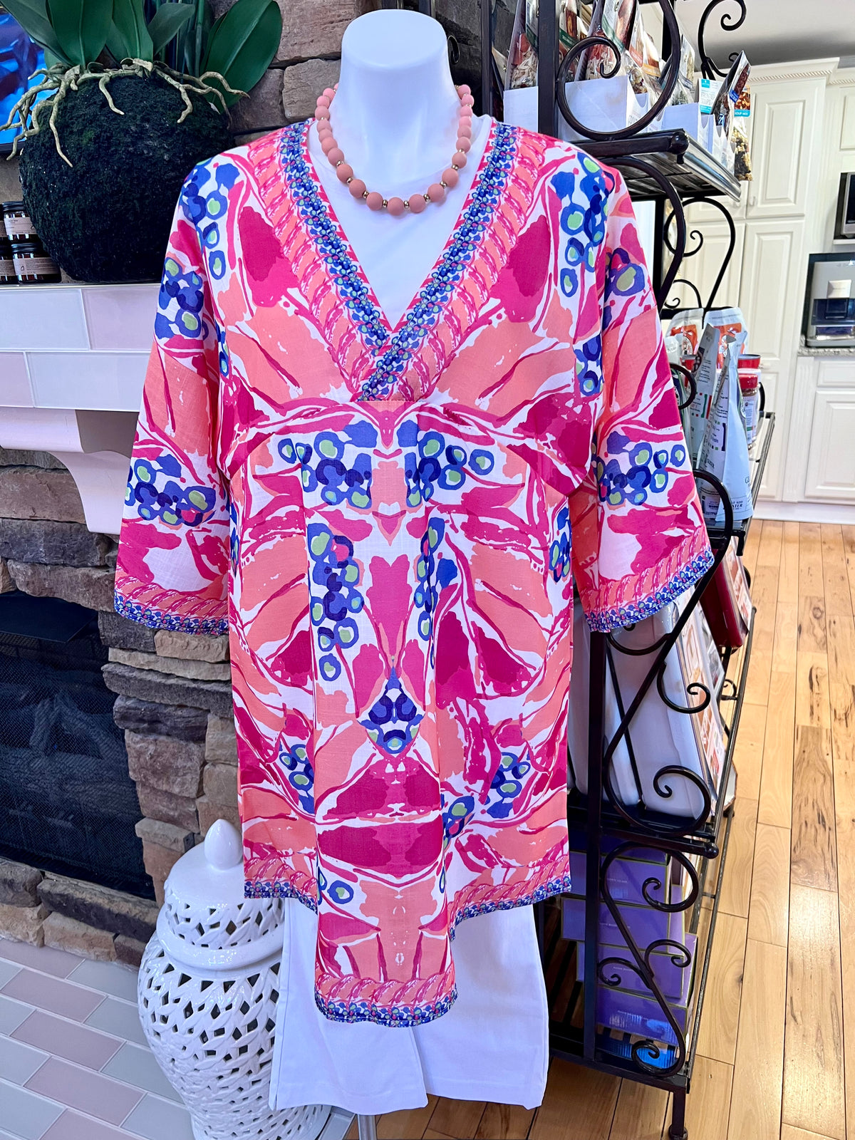 Pink & Coral Tunic/Cover-up