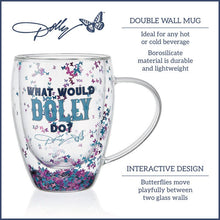 Load image into Gallery viewer, Dolly Parton Double Wall Confetti Mug Set 2 Gift Box
