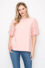 Load image into Gallery viewer, Rimmie Pointe Knit Top with Lace
