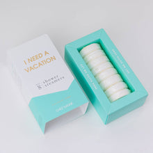 Load image into Gallery viewer, I Need a Vacation Shower Shower Steamers - Coconut Lime - Set of 8 Tabs
