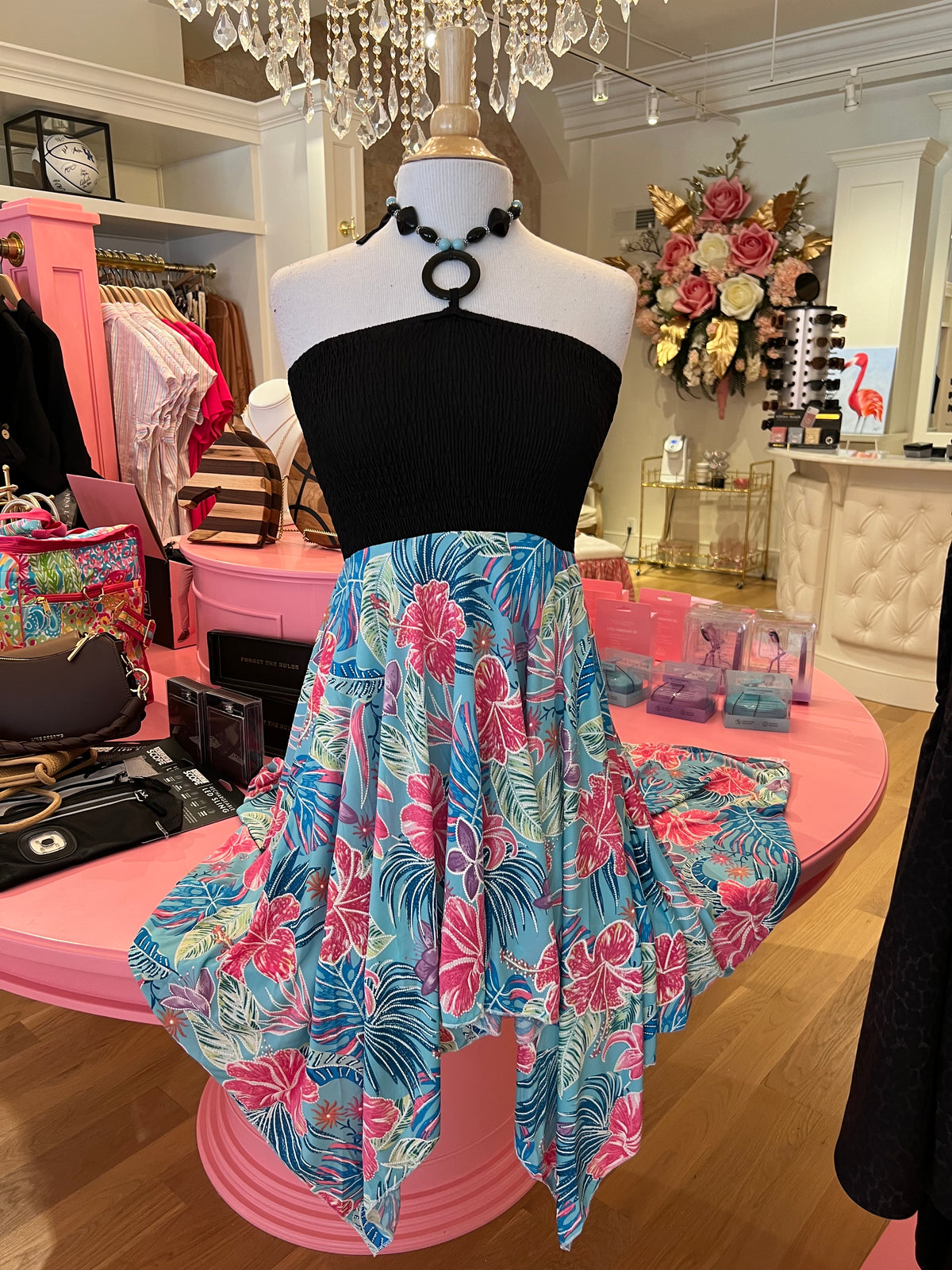 Hibiscus Halter Top/Coverup