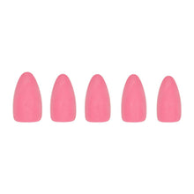Load image into Gallery viewer, Flamingo Pink Press-On Nails | Solid Nails | Short Almond

