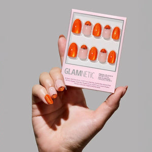 Pumpkin Patch Press-On Nails | Short Oval | Halloween Fall