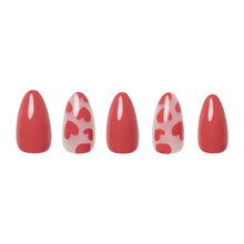 Load image into Gallery viewer, Love Me Press-On Nails | Short Almond | Red Pink Valentine
