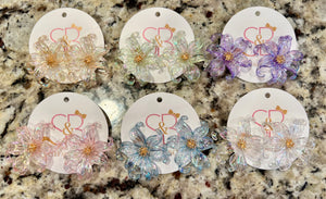 Pastel Acrylic Flower Earrings