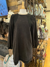 Load image into Gallery viewer, Black Sweatshirt Dress
