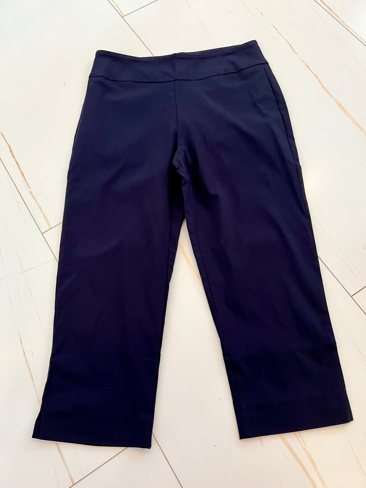 Navy Pull-On Capri