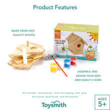 Load image into Gallery viewer, Beetle &amp; Bee Build A Bird Bungalow, Backyard Birdhouse Kit
