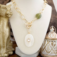 Load image into Gallery viewer, Prism Drift – Marbled Acrylic Stone Lariat Necklace
