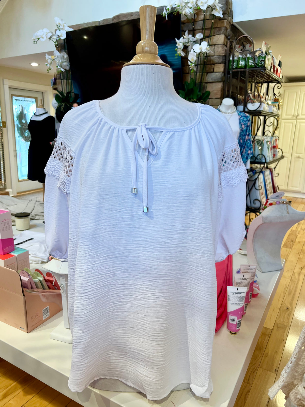 White Airflow Blouse