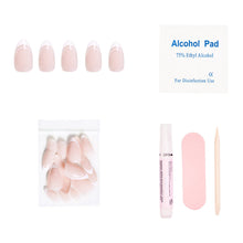Load image into Gallery viewer, Paris Press-On Nails | Classic French Tip Short Almond
