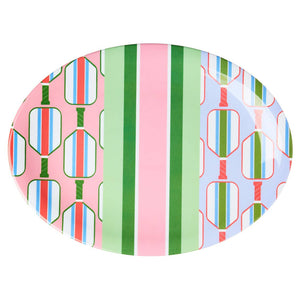 Melamine Pickleball Oval Platter - Gift Guide