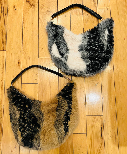 Faux Fur Hobo
