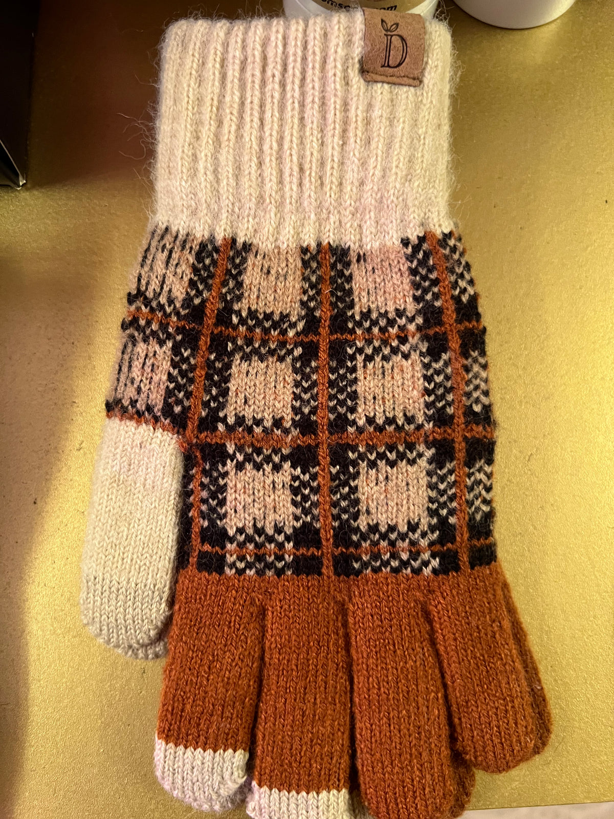 Plaid Glove