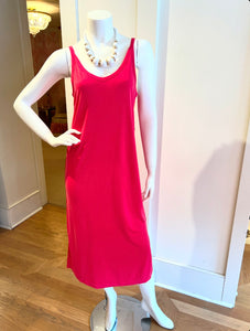 Raspberry Midi Tank Dress