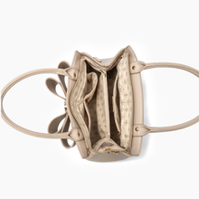 Load image into Gallery viewer, Poppy Bowtie Structured Top Handle Spring Shoulder Bag
