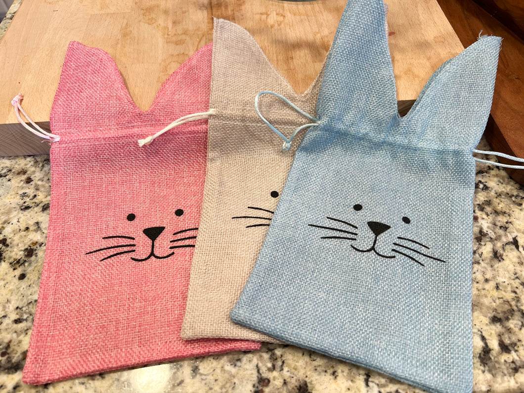 Bunny Drawstring Gift Bags