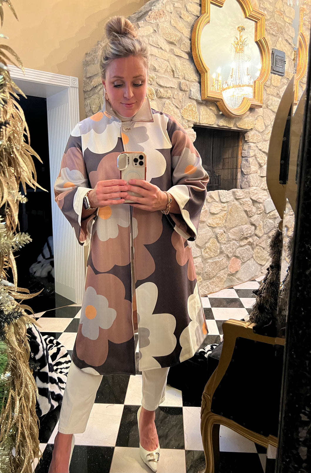 Retro Floral Coat