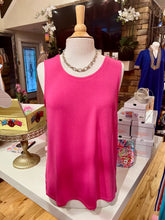 Load image into Gallery viewer, Fuchsia Crepe Reversible Tank
