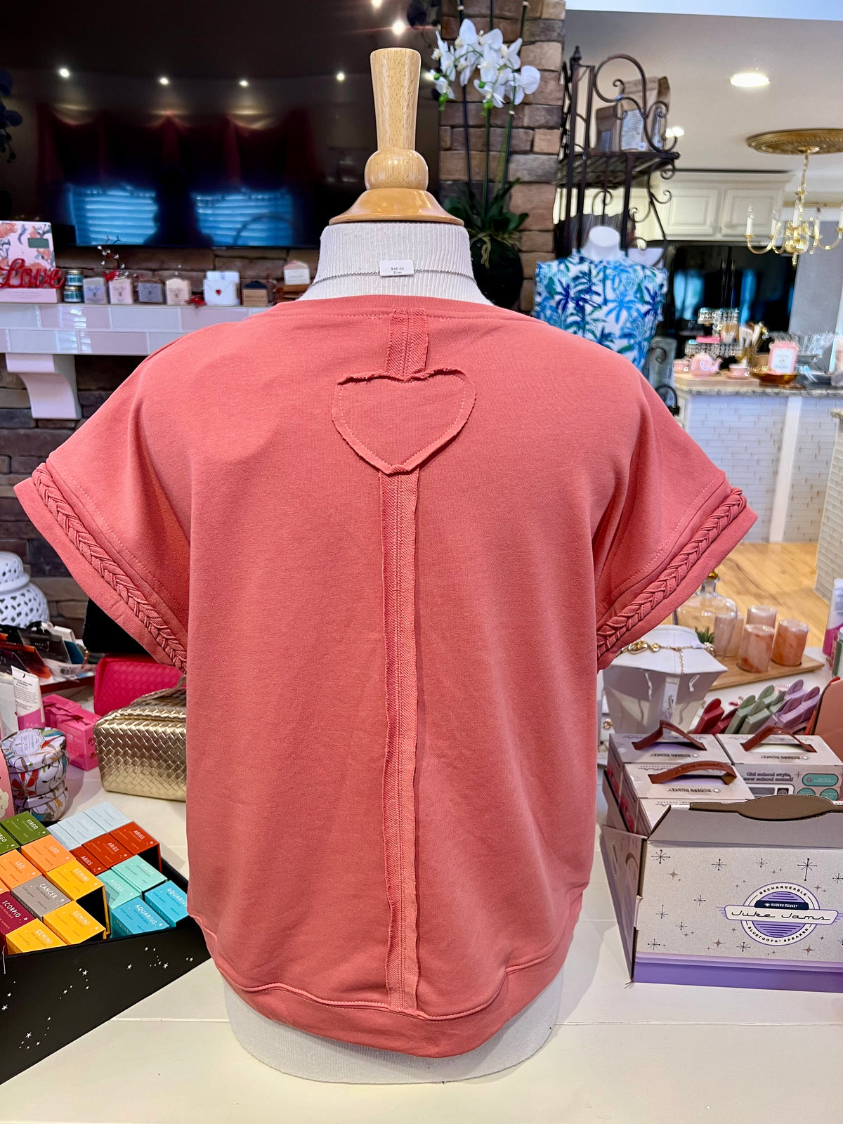 Rose French Terry Top