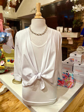 Load image into Gallery viewer, Zoe White 3-in-1 Top
