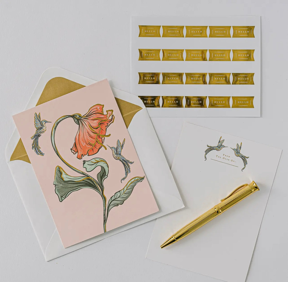 Hummingbird Stationary Set