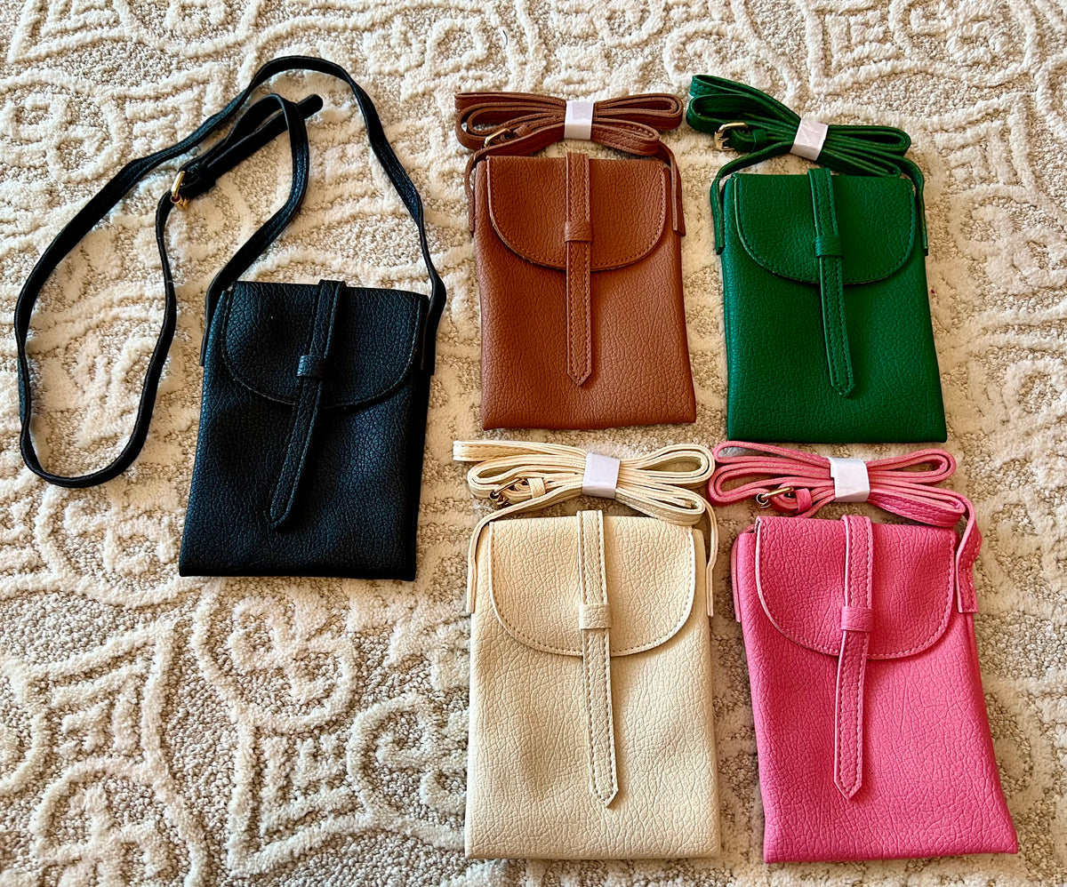 Faux Leather Mini Crossbody Bag