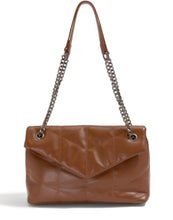 Load image into Gallery viewer, Brown Vegan Leather Cross Body Bag
