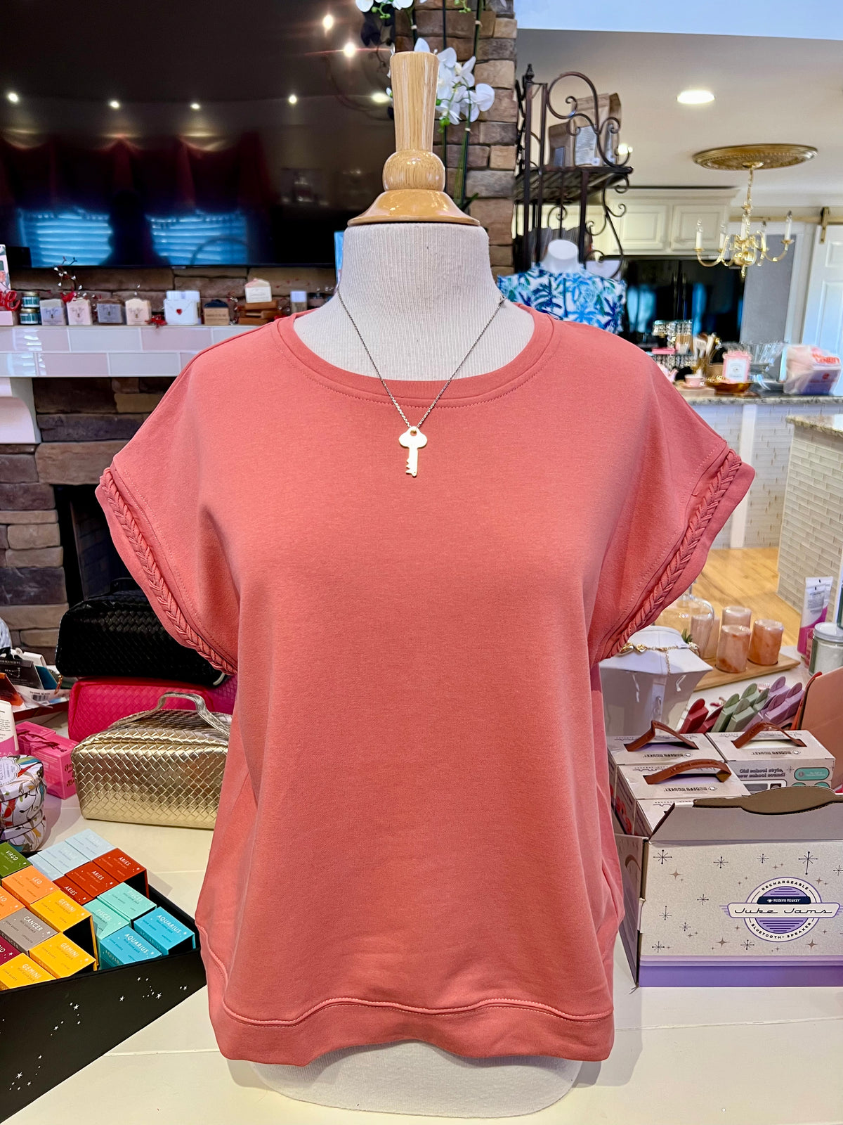 Rose French Terry Top