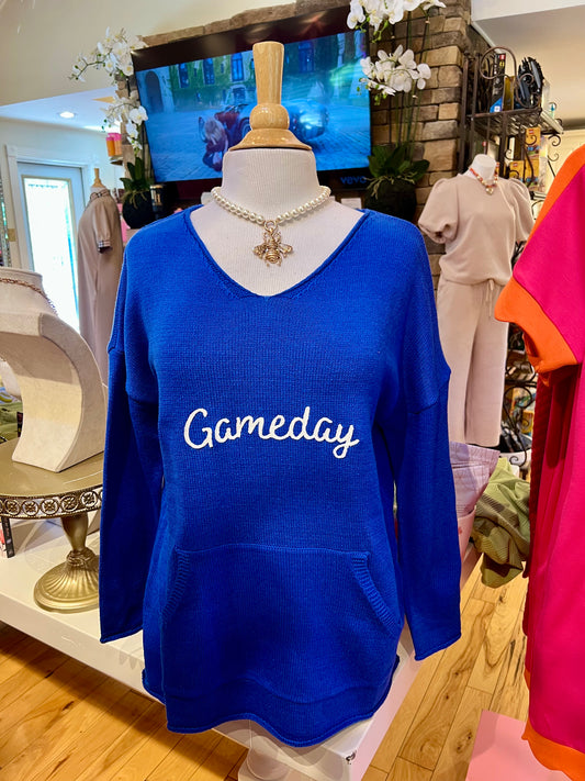 Royal Blue Game Day Sweater