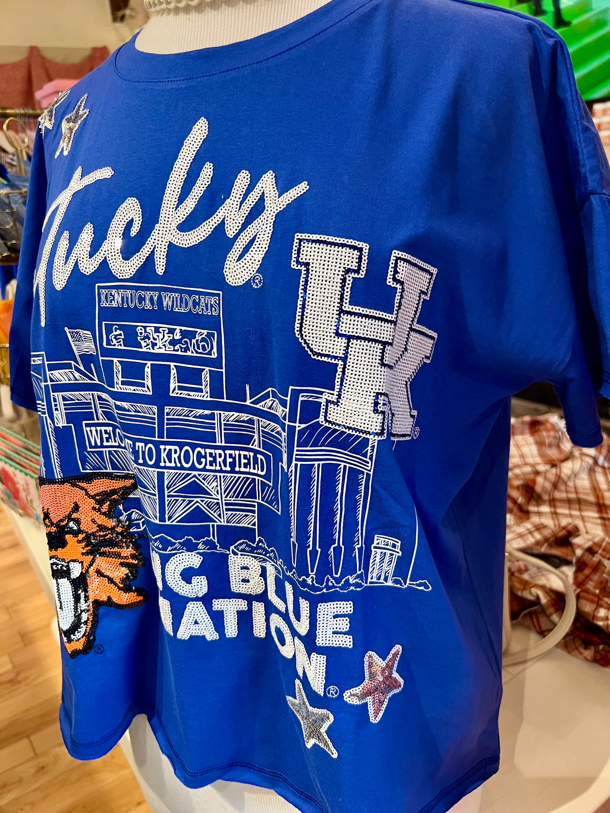 The Fourth Quarter Sequin Tee | Kentucky