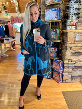 Load image into Gallery viewer, Blue Equestrian Reversible Swing Coat
