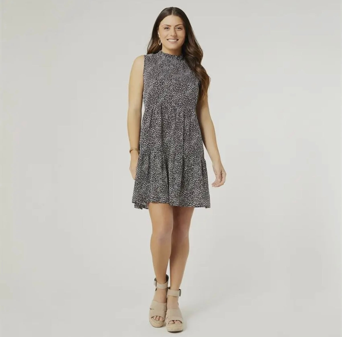 Black & White Sleeveless Dress