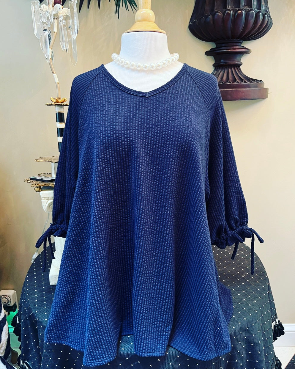 Navy Tunic Top