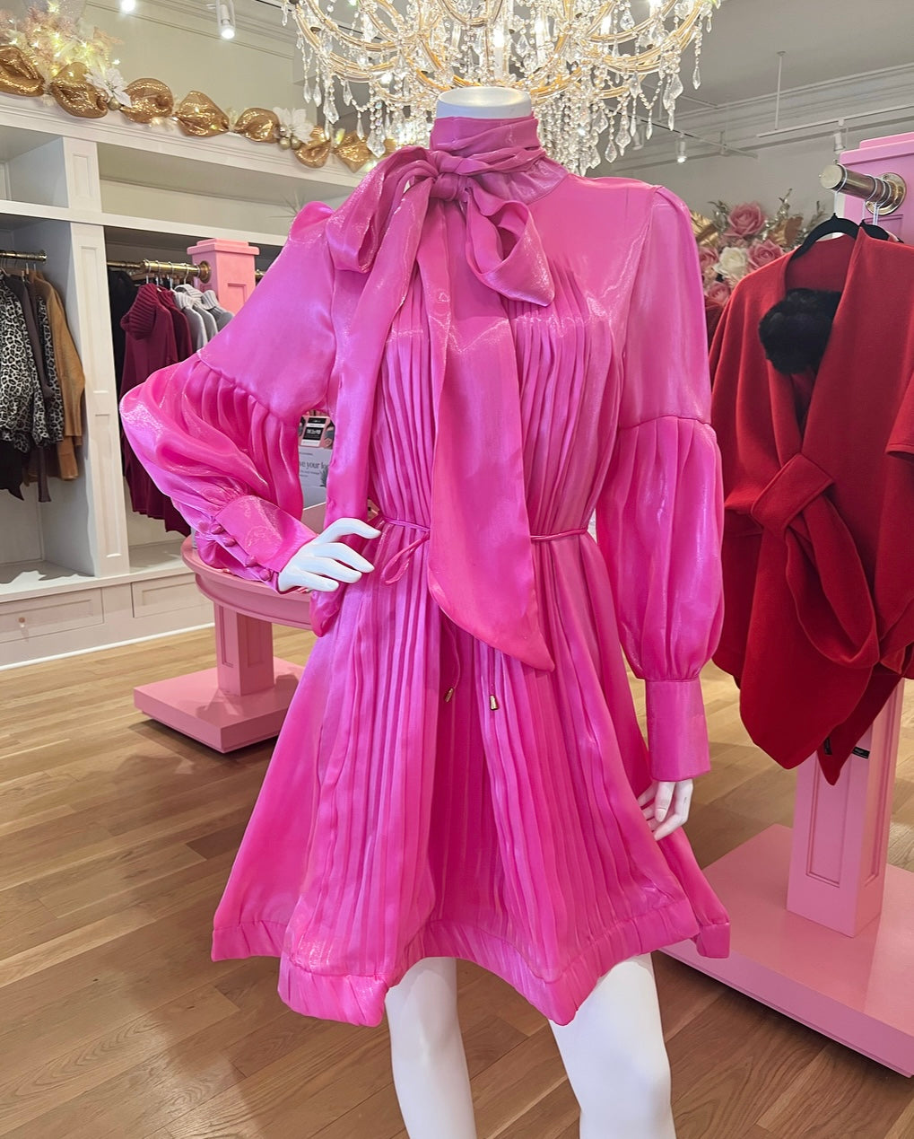 Metallic Pink Dress Small Metallic Pink Dress Small