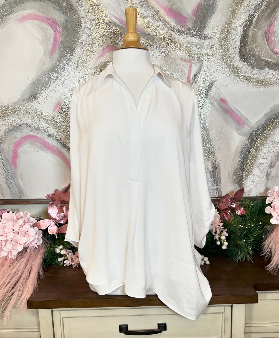 White Airflow Blouse