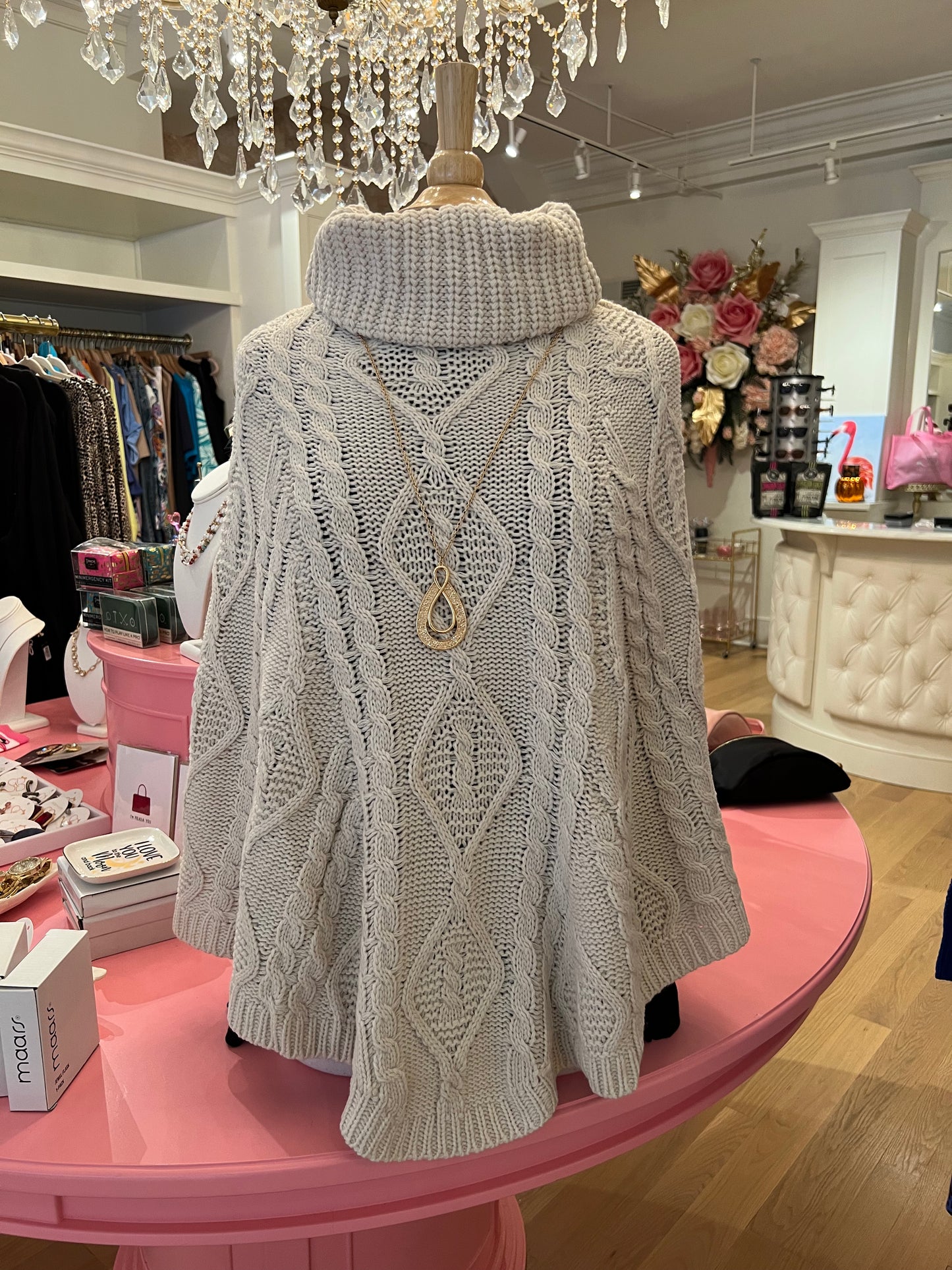 Cable Knit Topper