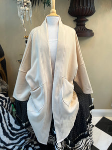 Ivory Oversized Knit Cardigan