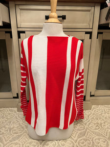 Red & White Stripe Long Sleeve