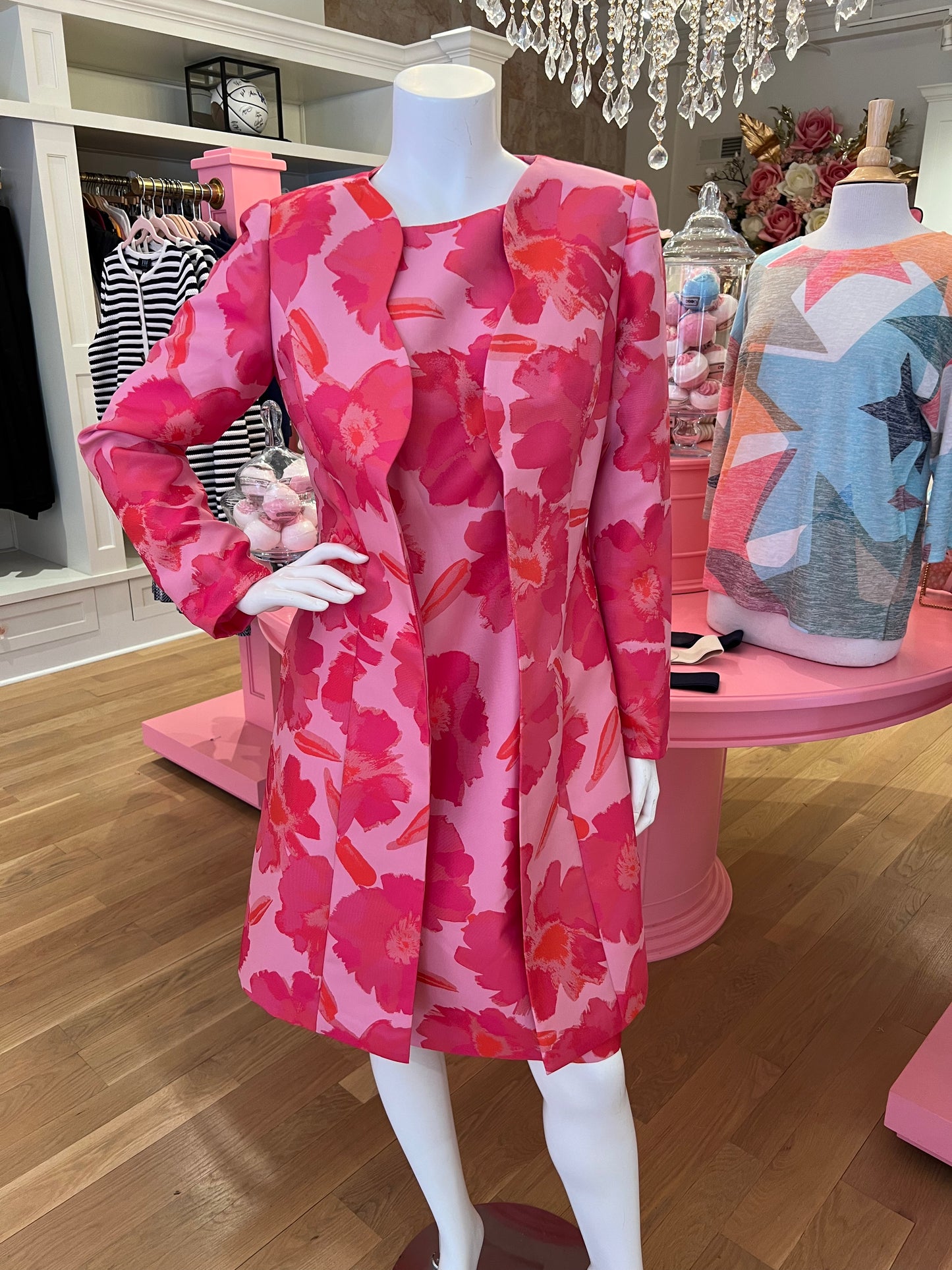 Pink Floral Sheath