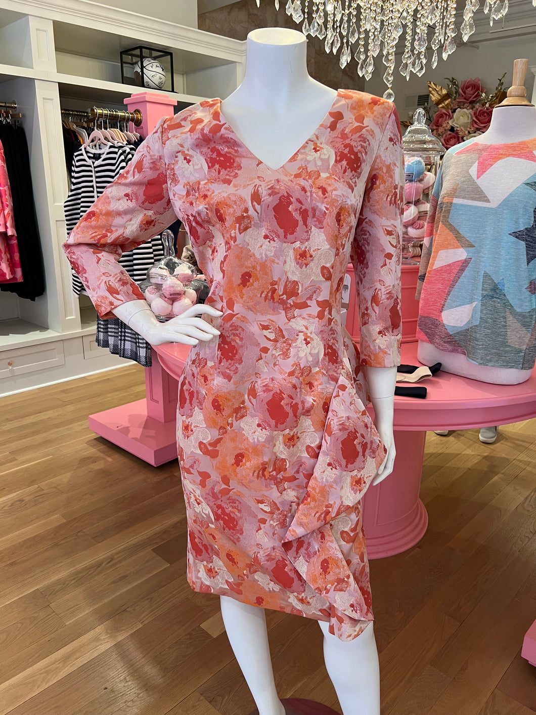 Mandarin Floral Dress