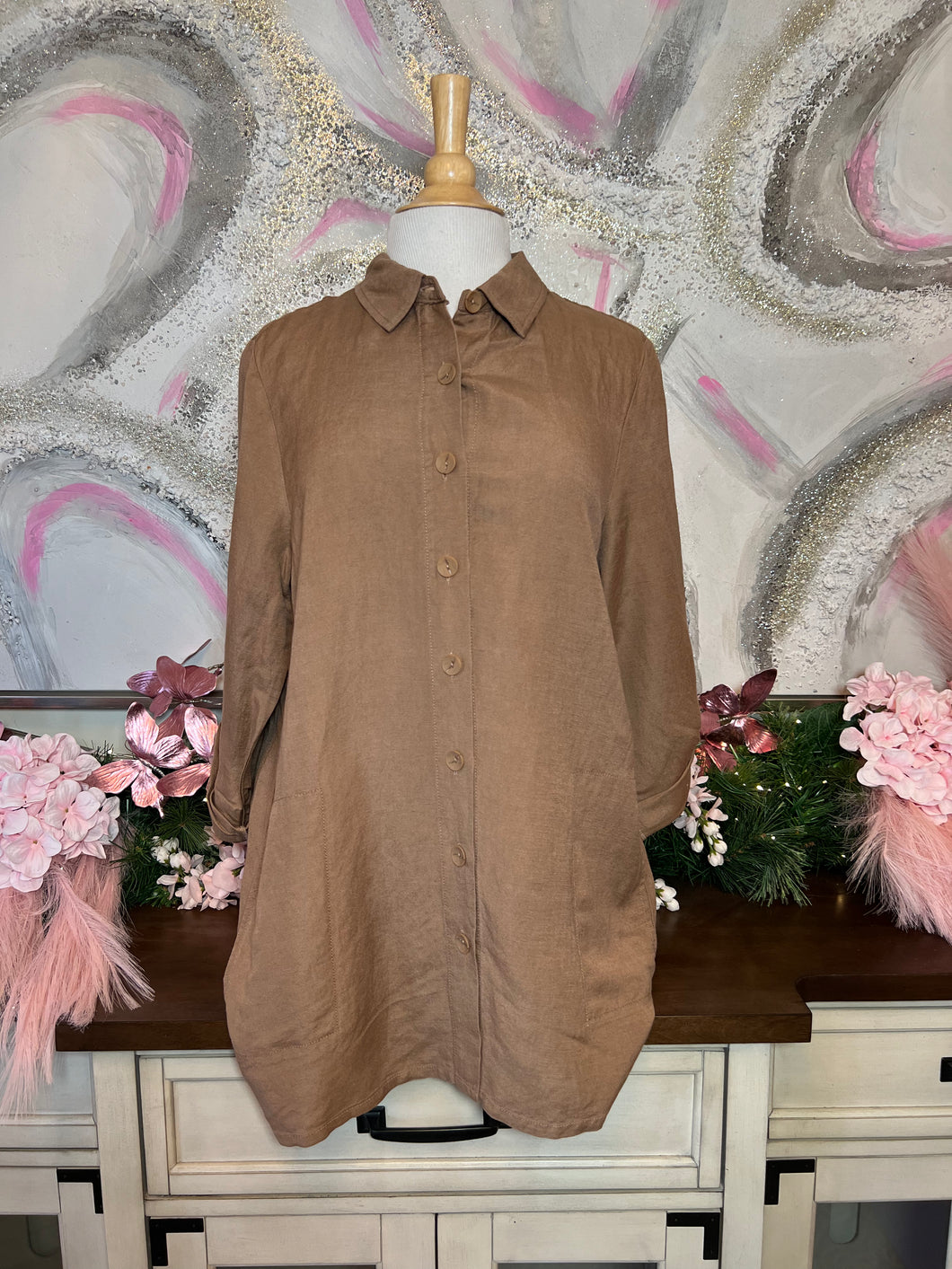 Walnut Woven Blouse